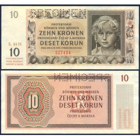 BOHEMIA & MORAVIA 10 Koruna...