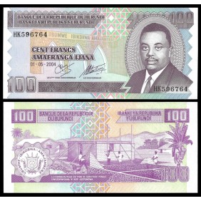 BURUNDI 100 Francs 2004