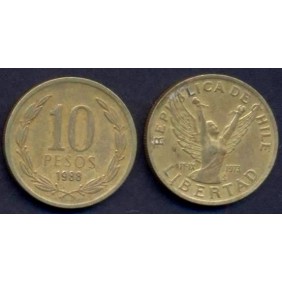 CHILE 10 Pesos 1988