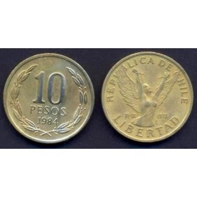 CHILE 10 Pesos 1984