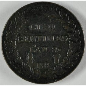 FRANCE 5 Centimes L'AN 8 BB