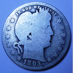 USA Barber Quarter 1893 O