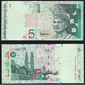 MALAYSIA 5 Ringgit 2001