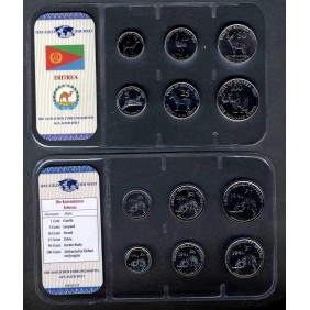 ERITREA Set Coins 1997