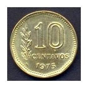 ARGENTINA 10 Centavos 1975