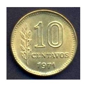 ARGENTINA 10 Centavos 1971