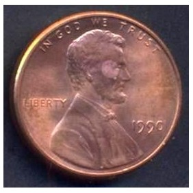 USA 1 Cent 1990 Lincoln