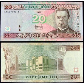 LITHUANIA 20 Litu 1997