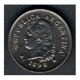 ARGENTINA 10 Centavos 1898