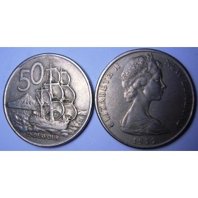 NEW ZEALAND 50 Cents 1972
