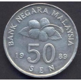 MALAYSIA 50 Sen 1989