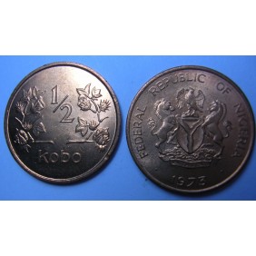 NIGERIA 1/2 Kobo 1973