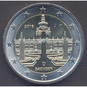 GERMANY 2 Euro 2016 J Sachsen