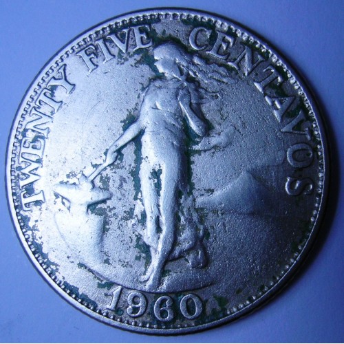 PHILIPPINES 25 Centavos 1960