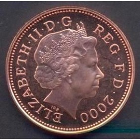GREAT BRITAIN 2 Pence 2000...