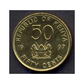 KENYA 50 Cents 1997