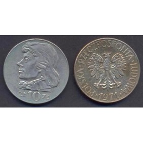 POLAND 10 Zlotych 1971...