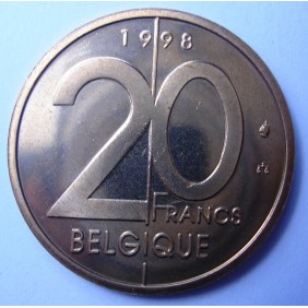 BELGIUM 20 Francs 1998...