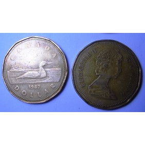 CANADA 1 Dollar 1987 KM 157