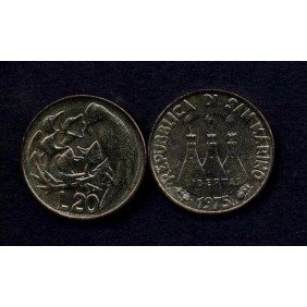 SAN MARINO 20 Lire 1975 FAO