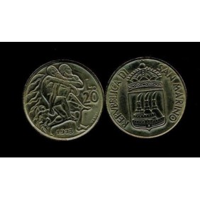 SAN MARINO 20 Lire 1973 La...