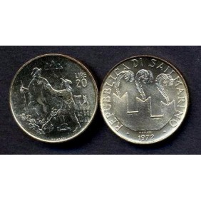 SAN MARINO 20 Lire 1972...