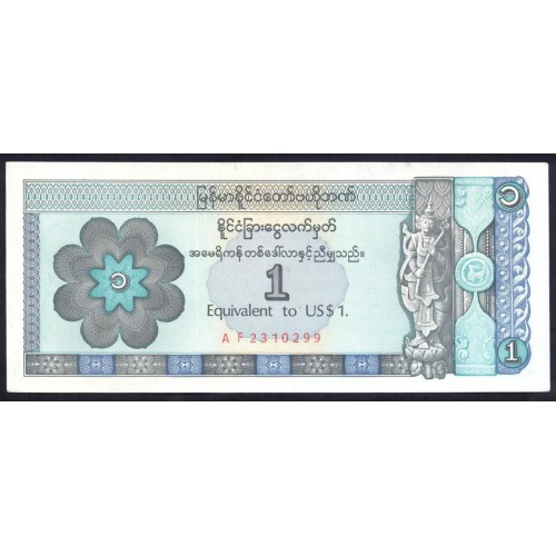 MYANMAR 1 Dollar 1993