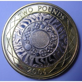 GREAT BRITAIN 2 Pounds 2004...