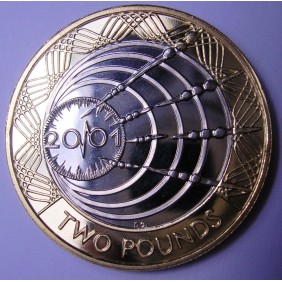 GREAT BRITAIN 2 Pounds 2001...