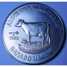 CUBA 1 Peso 1982 FAO