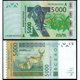 IVORY COAST (W.A.S.) 5000...