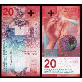 SWITZERLAND 20 Franken 2015