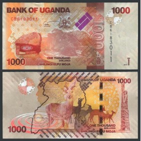 UGANDA 1000 Shillings 2015