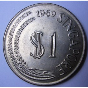 SINGAPORE 1 Dollar 1969