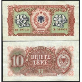 ALBANIA 10 Leke 1957