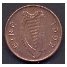 IRELAND 1 Penny 1992