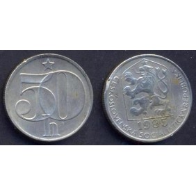 CZECHOSLOVAKIA 50 Haleru 1985