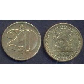 CZECHOSLOVAKIA 20 Haleru 1981