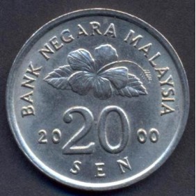 MALAYSIA 20 Sen 2000