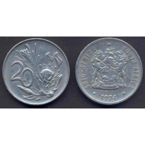 SOUTH AFRICA 20 Cents 1974