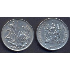 SOUTH AFRICA 20 Cents 1972