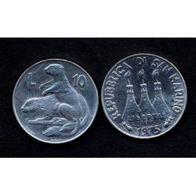 SAN MARINO 10 Lire 1975...