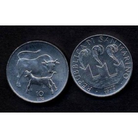 SAN MARINO 10 Lire 1972...