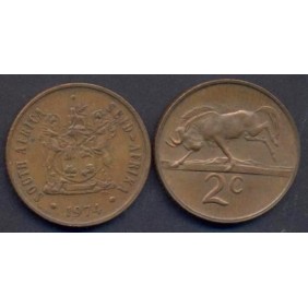 SOUTH AFRICA 2 Cents 1974