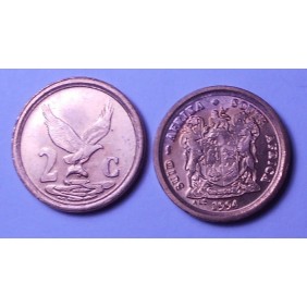 SOUTH AFRICA 2 Cents 1994