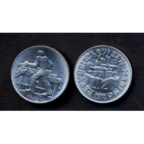 SAN MARINO 2 Lire 1978 IL...