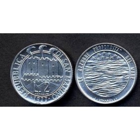 SAN MARINO 2 Lire 1977 Il Mare