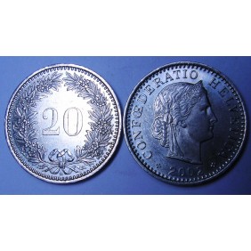 SWITZERLAND 20 Rappen 2002