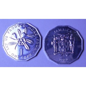 JAMAICA 1 Cent 1980 FAO