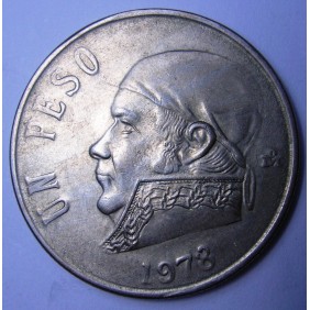 MEXICO 1 Peso 1978 Open 8